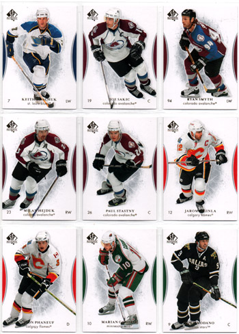 2007-08 SP Authentic #69 Joe Sakic Avalanche