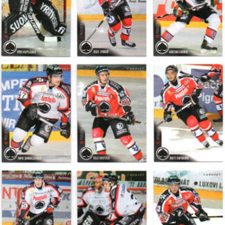 2010-11 Cardset Series 1 #1-168 TÄYSI SETTI (Kaikki kortit)