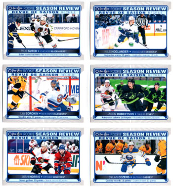 2021-22 O-Pee-Chee ROOKIE SEASON REVIEW #543 Nils Hoglander Canucks