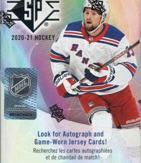 2020-21 Upper Deck SP Hockey BLASTER Box Laatikko