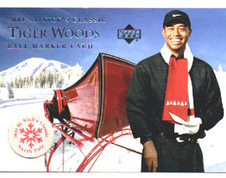 2001 Upper Deck St.NICK'S CLASSIC BALL MARKER CARD Tiger Woods