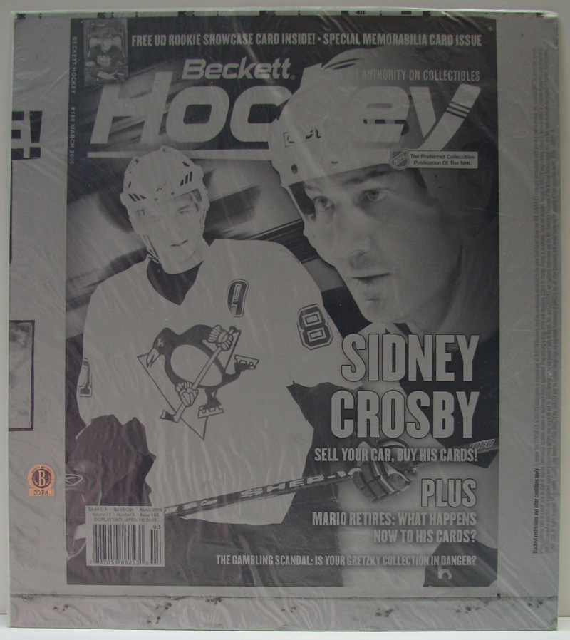 Beckett Sidney Crosby RC - Mario Lemieux Beckett PRINTING PRESS PLATES #3077-3080 - Image 3