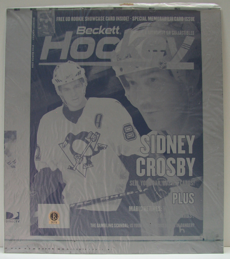 Beckett Sidney Crosby RC - Mario Lemieux Beckett PRINTING PRESS PLATES #3077-3080 - Image 4