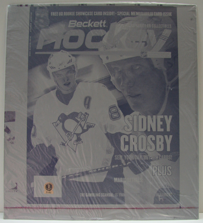 Beckett Sidney Crosby RC - Mario Lemieux Beckett PRINTING PRESS PLATES #3077-3080 - Image 5
