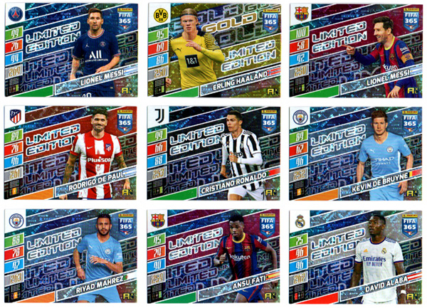 2022 Panini FIFA 365 LIMITED EDITION Cards