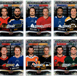 2022-23 UD MVP Hockey ENCONTERS ON ICE #EI-7 David Pastrnak/Brendan Gallagher - Bruins/Canadiens