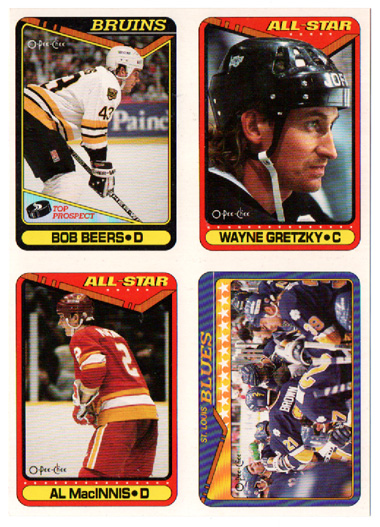 1990-91 O-Pee-Chee Wax Box Bottom Wayne Gretzky x 3 - Yvon Corriveau MINT! - Image 2