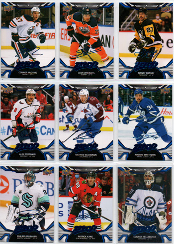 2022-23 UD MVP Hockey BLUE PARALLEL SP #201 Philipp Grubauer (G) SP Kraken
