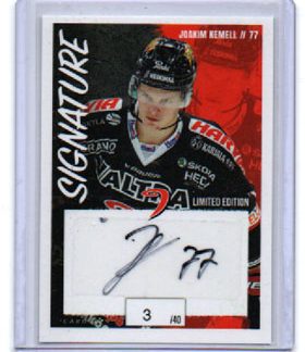 2022-23 Cardset Series 1 SIGNATURE LIMITED EDITION 3/40 #NNo Joakim Kemell JYP