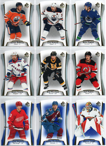 2021-22 SP Authentic Hockey DIE-CUTS BLUE #DC-5 Nathan MacKinnon Avalanche