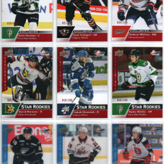 2022-23 UD CHL STAR ROOKIES EXCLUSIVES 065/100 #384 David Moravec RC - Halifax Mooseheads