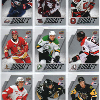 2022-23 UD CHL Hockey FIRST DRAFT DIE-CUT #FD-22 Easton Cowan - London Knights