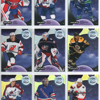 2022-23 Synergy Hockey LIGHT UP THE NIGHT NEON YELLOW /699 #LN-TS Tim Stutzle Senators
