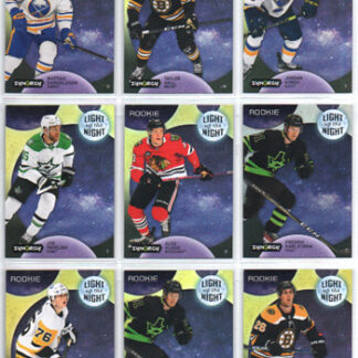 2022-23 Synergy ROOKIE LIGHT UP THE NIGHT NEON YELLOW /699 #LNR-MC Marc McLaughlin RC Bruins