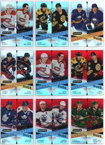 2022-23 Synergy SYNERGISTIC DUOS STAR-LEGENDS RED /499 #SD-14 Auston Matthews/Darryl Sittler - Maple Leafs