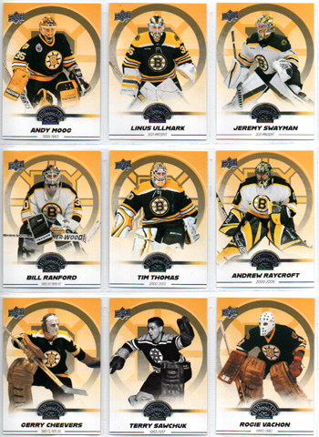 2023-24 UD Boston Bruins 100 Centennial Set #1 Base Set Derek Sanderson Bruins