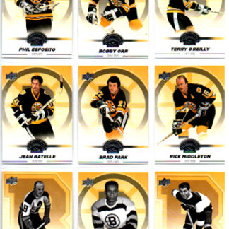 2023-24 UD Boston Bruins 100 Centennial Set #34 Base Set Pavel Zacha Bruins