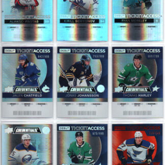2021-22 Credentials TICKET ACCESS PARALLEL /999 #130 Thomas Harley Stars