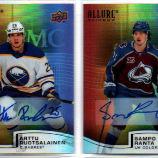 2021-22 UD Allure FULL RAINBOW AUTOGRAPH #R-40 Sampo Ranta RC Avalanche