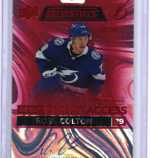 2021-22 Credentials TICKET ACCESS AUTOGRAPHS RED 26/99 #DTAA-RC Ross Colton Lightning