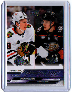 2023-24 UD Hockey Series 2 YOUNG GUNS #500 Connor Bedard/Leo Carlsson RC CL