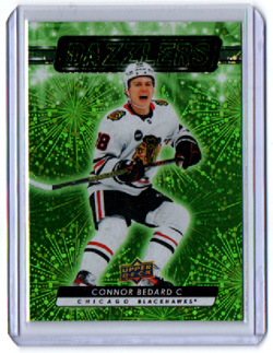 2023-24 UD Series 2 DAZZLERS GREEN #DZ-79 Connor Bedard Blackhawks