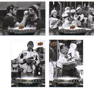 2023-24 UD Hockey Series 2 UD CANVAS BLACK and WHITE #C129 Taylor Hall Bruins