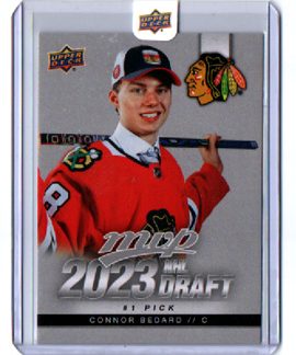 2023-24 Upper Deck MVP 2023 NHL Draft #1 Pick #DP-1 Connor Bedard RC Blackhawks (Redemption Card)
