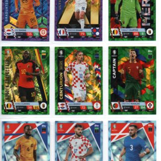 2024 Topps UEFA EURO GRADUATED GEM-BLUE PARALLEL #ALB9 Kristjan Asllani (Albania)
