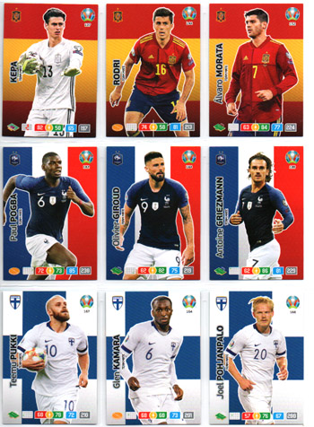 2020 Panini UEFA EURO #188 Kylian Mbappé (France)