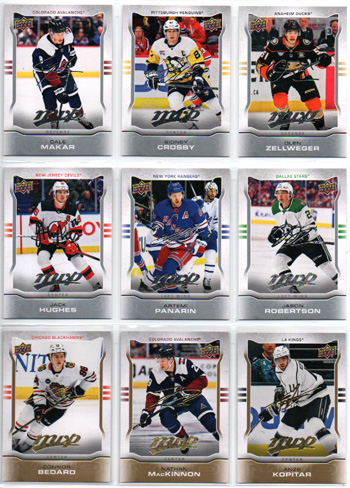 2024-25 UD MVP Hockey GOLD SCRIPT 10th ANNIVERSARY SP #MR-24 Olen Zellweger RC Ducks