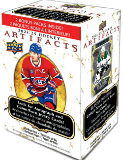 2024-25 UD Artifacts Hockey BLASTER Box Laatikko