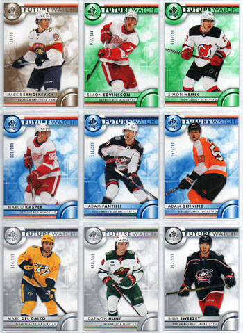 2023-24 SP Authentic FW RC GOLD 28/99 #154 Mackie Samoskevich RC Panthers