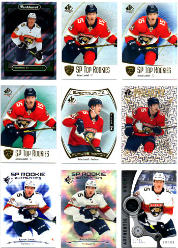 2021-22 SP Authentic SP TOP ROOKIES BLUE #TR-18 Anton Lundell RC Panthers
