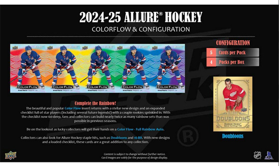 2024-25 UD Allure Hockey BLASTER Box Laatikko - Image 5