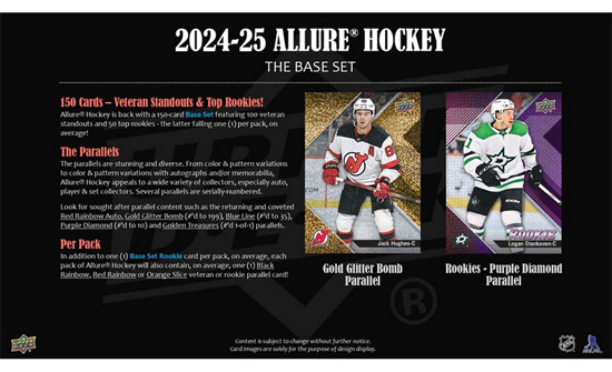 2024-25 UD Allure Hockey HOBBY Box Laatikko - Image 3