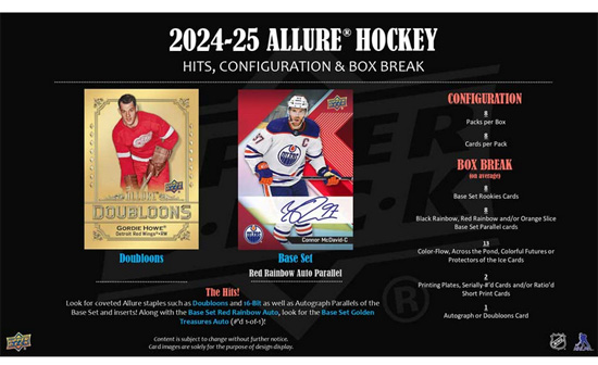 2024-25 UD Allure Hockey HOBBY Box Laatikko - Image 6