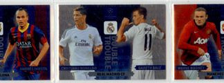 2013-14 Panini Champions League DOUBLE TROUBLE #NNo Arjen Robben-Mario Götze (FC Bayern)