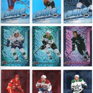 2024-25 UD Series 2 FLUORESCENCE BLUE 12/50 #F-35 Logan Stankoven Stars