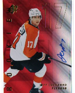 2024-25 SPx Hockey ROOKIE RED AUTOGRAPH 20/25 Jett Luchanko Flyers #153