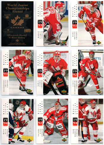 1994 Upper Deck WORLD JUNIOR CHAMPIONSHIPS Alumni Set