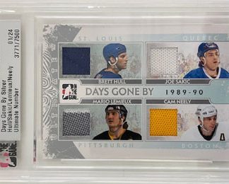 2011-12 ITG Ultimate Memorabilia DAYS GONE BY Silver 01/24 Mario Lemieux-Brett Hull-Joe Sakic-Cam Neely