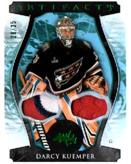 2023-24 Artifacts MATERIALS EMERALD 28/35 Darcy Kuemper (G) Capitals #145