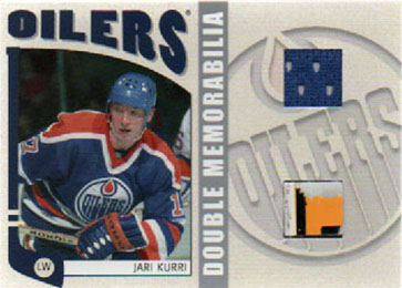 2004-05 ITG Franchise Series JERSEY & STICK Jari Kurri Oilers #DM-18