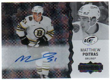 2023-24 Upper Deck Ice ROOKIE AUTOGRAPH Matthew Poitras RC Bruins #258