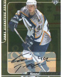 2000-01 BAP Signature Series AUTOGRAPH GOLD Kimmo Timonen Predators #103