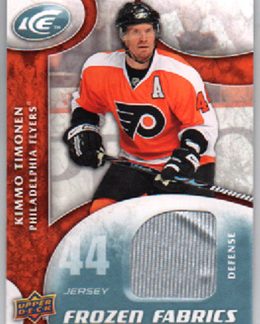 2009-10 UD Ice Frozen Fabrics JERSEY (Grey) Kimmo Timonen #FR-KT
