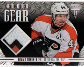 2012-13 Panini Titanium GAME WORN GEAR PATCH 10/25 Kimmo Timonen #GG-KT
