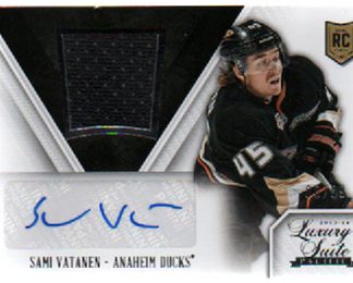 2013-14 Luxury Suite JERSEYS AUTOGRAPH 08/99 Sami Vatanen RC Ducks #190