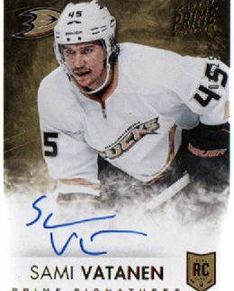 2013-14 Panini Prime SIGNATURES GOLD 03/25 Sami Vatanen RC Ducks #SSV